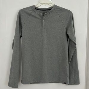 Cold weather Henley shirt.